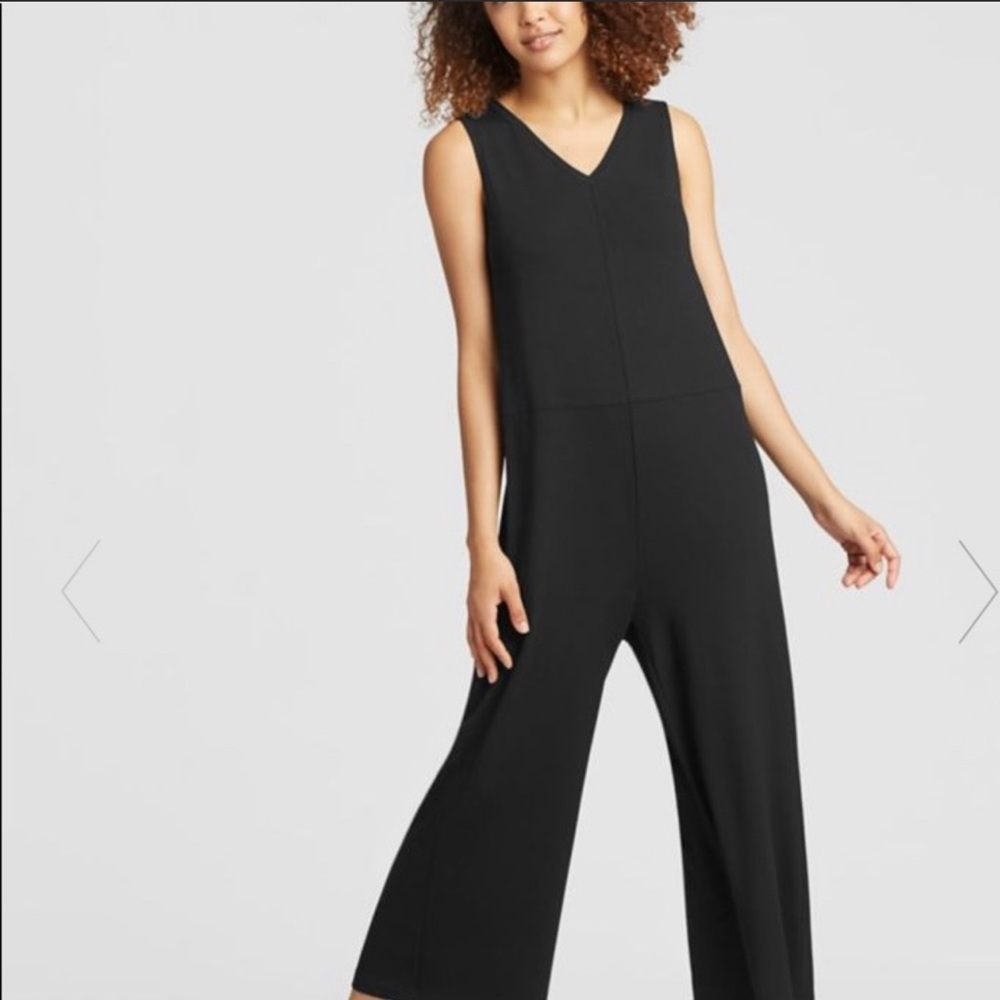 Eileen Fisher Black Jumpsuit Romper Size Large